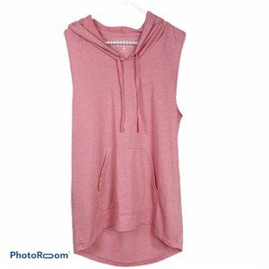 New York & Company‎ sleeveless hooded pullover swea